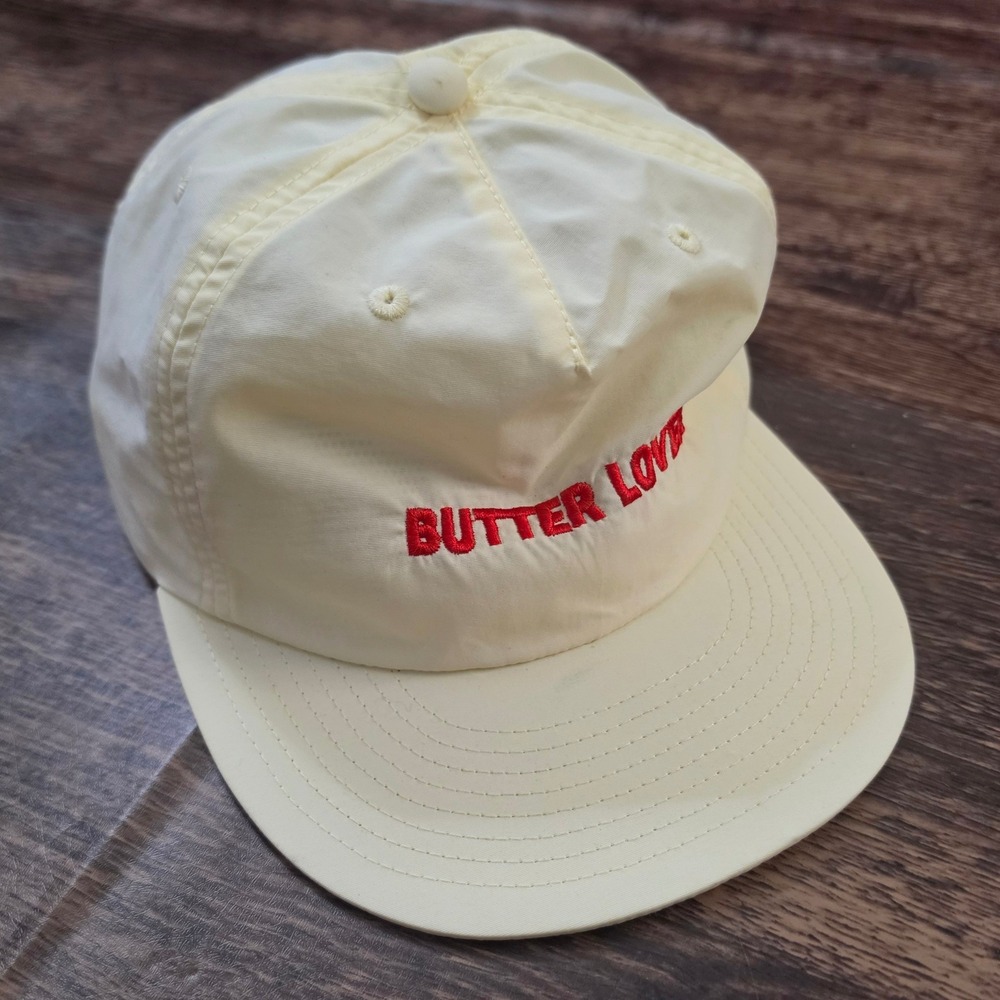 PAPERBOY‎ PARIS Snapback Hat Mens OS Cream Butter Lover Recycled Nylon Cap